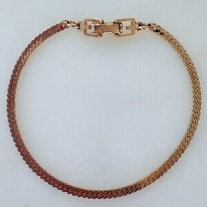 Givenchy Vintage Gold Chain Bracelet /w Butterfly Clasp